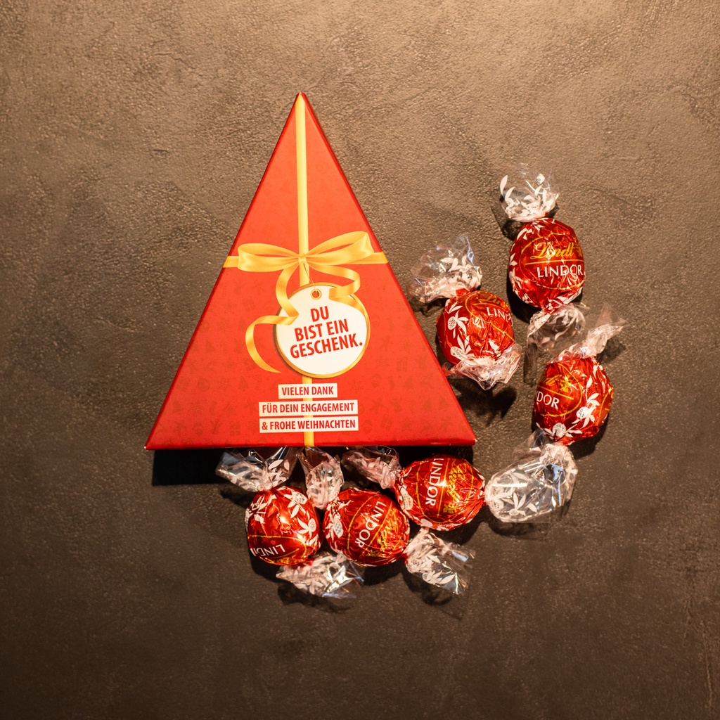Du bist ein Geschenk – Lindt Pyramide -