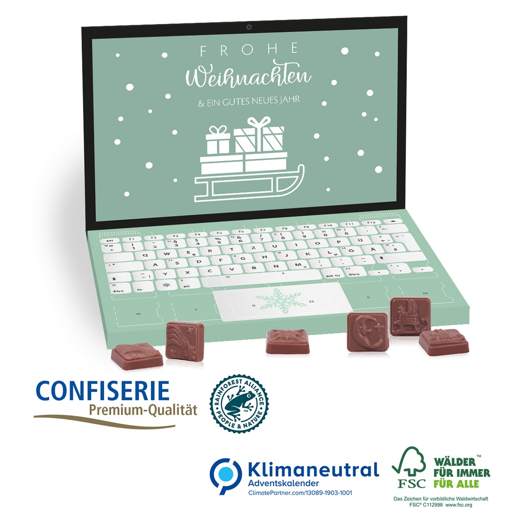Tischkalender Laptop mit Logo