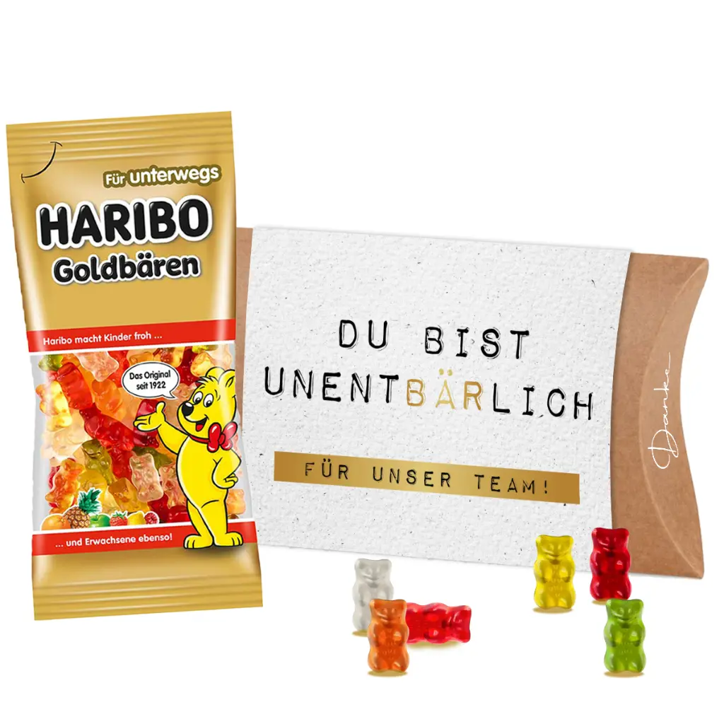 Pillowbox "Du bist UnentBÄRlich" - Haribo