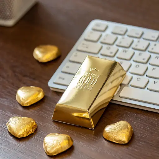 [WP12497] Du bist Gold wert – Lindt Goldbarren -
