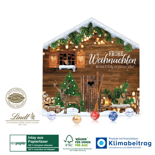 [55332-W] Adventskalender Lindt Weihnachtshaus "Jubiläum"